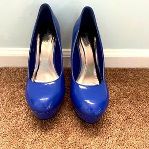 Charlotte Russe Cobalt blue heels size 8.